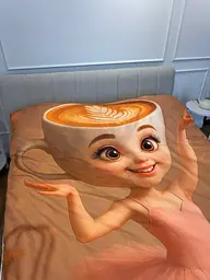 Постільна білизна 3D Ballerina Cappuccino полуторна мікросатин 150×215 см - мініатюра 5