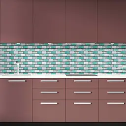 Декоративна плитка ПВХ на самоклейці Sticker Wall SW-00001139 М'ятна 300х300х5мм, ціна за 1 шт. - мініатюра 5
