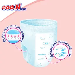 Набір трусики-підгузки GOO.N Plus для дітей 13-25 кг ХXL 56 шт. - мініатюра 8