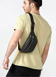 Чоловіча сумка бананка Sambag Tirso BTS чорний 31 × 12 × 5 см (81333001m) - мініатюра 8