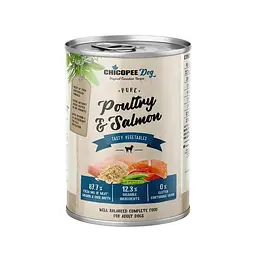 Консерви Chicopee (Чикопі) Dog Adult Pure Poultry & Salmon 800 г х 6 шт для собак птиця з лососем