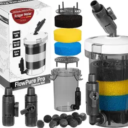 Зовнішній префільтр для акваріума Kruger Meier FlowPure Pro 1600 (16/22 мм) - 1.6 л - мініатюра 9