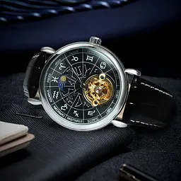 Чоловічий наручний годинник 8271 Silver-Black Winner acs0029762 - мініатюра 4