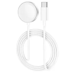 Зарядка Qi HOCO Wireless charger Type-C для iWatch CW39C usb-c вихід для 1-7/SE Series біла - мініатюра 7