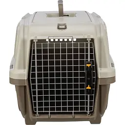Контейнер-переноска Trixie для собак Skudo 3 вагою до 24 кг пластик розмір S 40x39x60 см коричнева - мініатюра 2