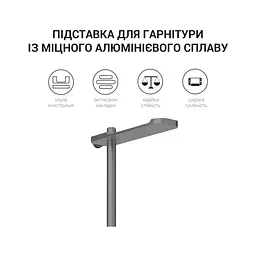 Підставка для гарнітури OfficePro Aluminum Alloys Grey (LS350G) - мініатюра 7