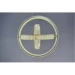 Дизайнерська підвісна LED-люстра для вітальні Linisoln 009-50*40*30 FG, 90 Вт, ширина 50×40×30 см - мініатюра 2