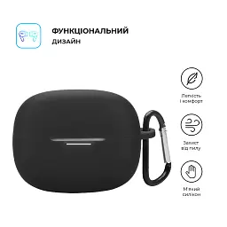 Чохол для навушників Armorstandart Hang Case для Xiaomi Redmi Buds 6 Pro Black (ARM83394) - мініатюра 2