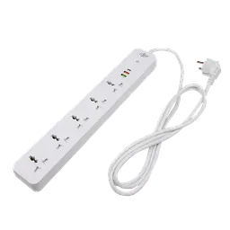 Мережевий фільтр (подовжувач) LogicPower (5x220V-2500W, 1xUSB-38W/PD/QC3.0, 1xType-C 20W, 1xUSB 18W) - мініатюра 3
