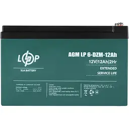 Акумулятор LogicPower 6-DZM-12 Ah тяговий свинцево-кислотний під болт М5 (LP9172) - мініатюра 4