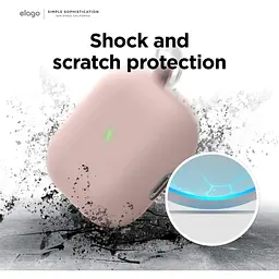 Чохол Elago Liquid Hybrid Case with Keychain Lovely Pink for AirPods 3rd Gen рожевий (EAP3RH-HANG-LPK) - мініатюра 5