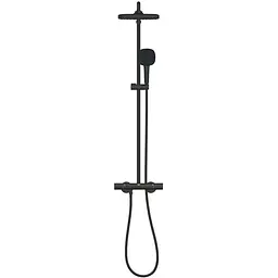 Душова система термостатична Grohe QuickFix Vitalio Comfort System 250 Cube 266962431, Чорний матовий