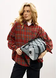 Жіноча cумка-бананка під ноутбук Sambag Urban Pro блакитна 46 × 26 см (51411210) - мініатюра 4