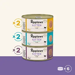 Набір консервів для кошенят Applaws Kitten Mixed Selection Multipack 6 х 70 г - мініатюра 2