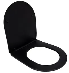 Сидіння для унітазу Qtap (Robin 520) з мікроліфтом, Slim Duroplast, Quick Release QTSC179MB48676 - мініатюра 2