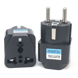 Перехідник US/UK/AU to EU Dynamode (EU Adapter black) - мініатюра 4