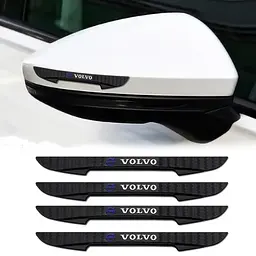 Захисні протиударні смуги Volvo на краю дверей 16х147 мм Гума (наклейки) Чорний 4 шт - мініатюра 2