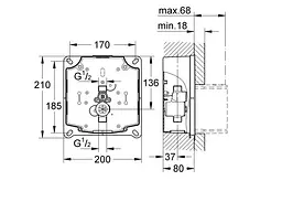 Змивний пристрій Grohe Rapido UMB 38787000, Хром - мініатюра 3