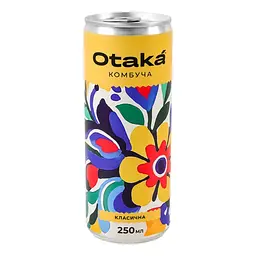 Напій безалкогольний Otaka Комбуча Класична слабогазований 250 мл