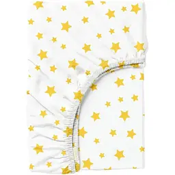 Простирадло на резинці Cosas YELLOW STARS 180х200х20 см (StarYellowWhite-3054_180x200x20)