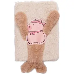 Блокнот А6 ZiBi Capybara Kids Line плюшевий клітинка 80 аркушів (ZB700014) - мініатюра 2