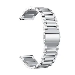 Сталевий ремінець BeWatch 20 мм для Samsung Galaxy Watch 42 мм Сріблястий (1110405) - мініатюра 3