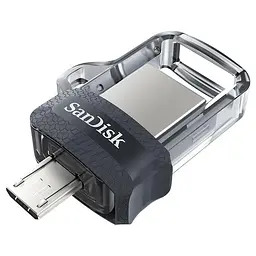Флеш-накопичувач Sandisk USB 3.0 Ultra Dual Drive OTG M3.0 256Gb (150Mb/s) (SDDD3-256G-G46) - мініатюра 4