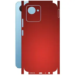 Защитная пленка StatusSKIN для Realme C30s Корпус Винил красная матовая