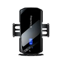 Бездротовий Colorway зарядний пристрій + авто-тримач СolorWay FlameGrip 15W 2-в-1 (CW-CHAW070Q-BK) - мініатюра 2