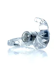 Ерекційне віброкільце Rabbit Vibro CockRing Clear - мініатюра 4