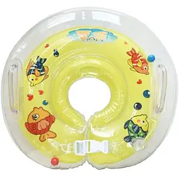 Надувний круг на шию MegaZayka для купання дітей "Рибка" MGZ-0936(Yellow)