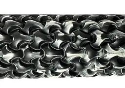 Масажний ролик EasyFit Plexus 45 см Чорно-білий (EF-3341-3-BW) - мініатюра 2