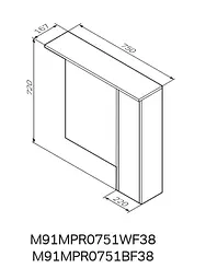 Дзеркало з шафою AM.PM Gem S 75 см M91MPR0751BF38 - мініатюра 9
