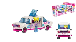 Конструктор Kids Hits IBLOCK JUNIOR Дівчатка Гламурна подорож лімузин, KH08/002/2, 232 деталі, 24x16x6 см