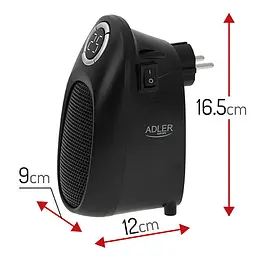 Тепловентилятор керамічний Adler AD 7726 - мініатюра 5