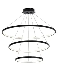 Підвісний світильник, люстра Goldlux 330024 Lea 3 Led 3x60W 4000K 8000Lm IP20 Чорний - мініатюра 2
