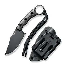 Ніж фіксований тактичний Civivi Midwatch, (8.6 см) N690 / Micarta чорний