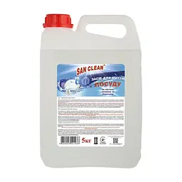 Засіб для ручного миття посуду San Clean Прозорий 5 л (4820003541036)