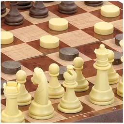 Уцінка. Настільна гра CAYRO магнітна 2 в 1: шахи, шашки поле 24x24 см (453) - мініатюра 3