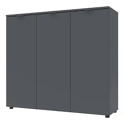 Комод Doros Рон 6 3 фасади Графіт 120х38х100 (41516000) - мініатюра 4