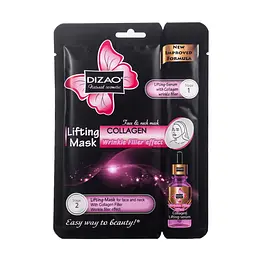 Маска для обличчя та шиї Dizao Lifting Mask Collagen Wrinkle Filler Effect колаген СMD-27