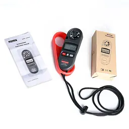 Анемометр цифровий 0.7-30м/с -10-45°C wintact 12.6х4.7х2.1 см hoz0010064 - мініатюра 4