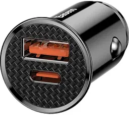 Зарядний пристрій Baseus Circular Plastic USB, Type-C PD3.0, QC4.0, black (CCALL-YS01) - мініатюра 3