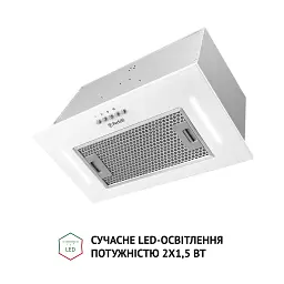 Витяжка повновбудована Perfelli BI 5684 WH 1000 LED - мініатюра 3