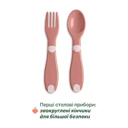 Набір дитячого посуду Chicco Set Pappa 12 міс.+ рожевий (16201.15) - мініатюра 5