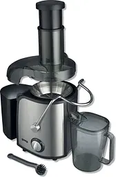 Gorenje Соковитискач відцентрований 800Вт, чаша-1.1л, макуха-1.5л, жолоб на ціле яблуко, пластик/метал, чорний - мініатюра 2