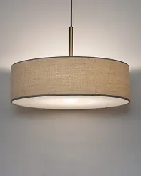 Підвісний світильник, люстра Nowodvorski 11653 Santana L E27 1x25W IP20 бежевий - мініатюра 2