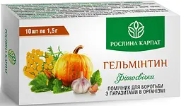 Фітосвічки Гельмінтин 10 шт Рослина Карпат