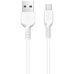 USB Cable Hoco X20 Flash Charged MicroUSB White 2m