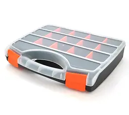 Пластиковый переносной ящик для инструментов Voltronic Box 312x265x55мм